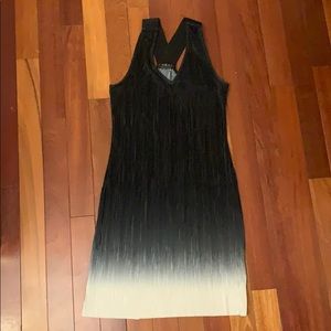 Pleated ombré dress